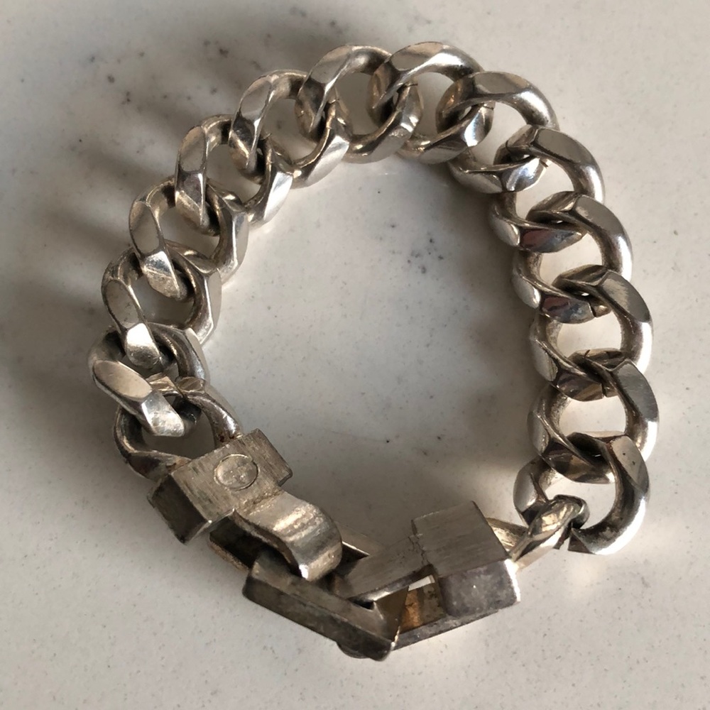 Givenchy Vintage Heavy Curb Chain Link Bracelet